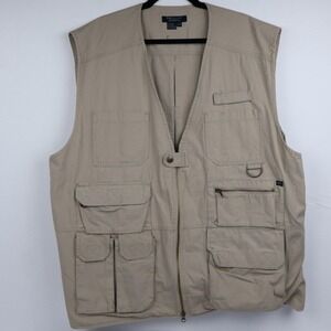 5.11 Tactical Taclite Pro Vest 80008 Mens 3XL Khaki Cargo Pockets